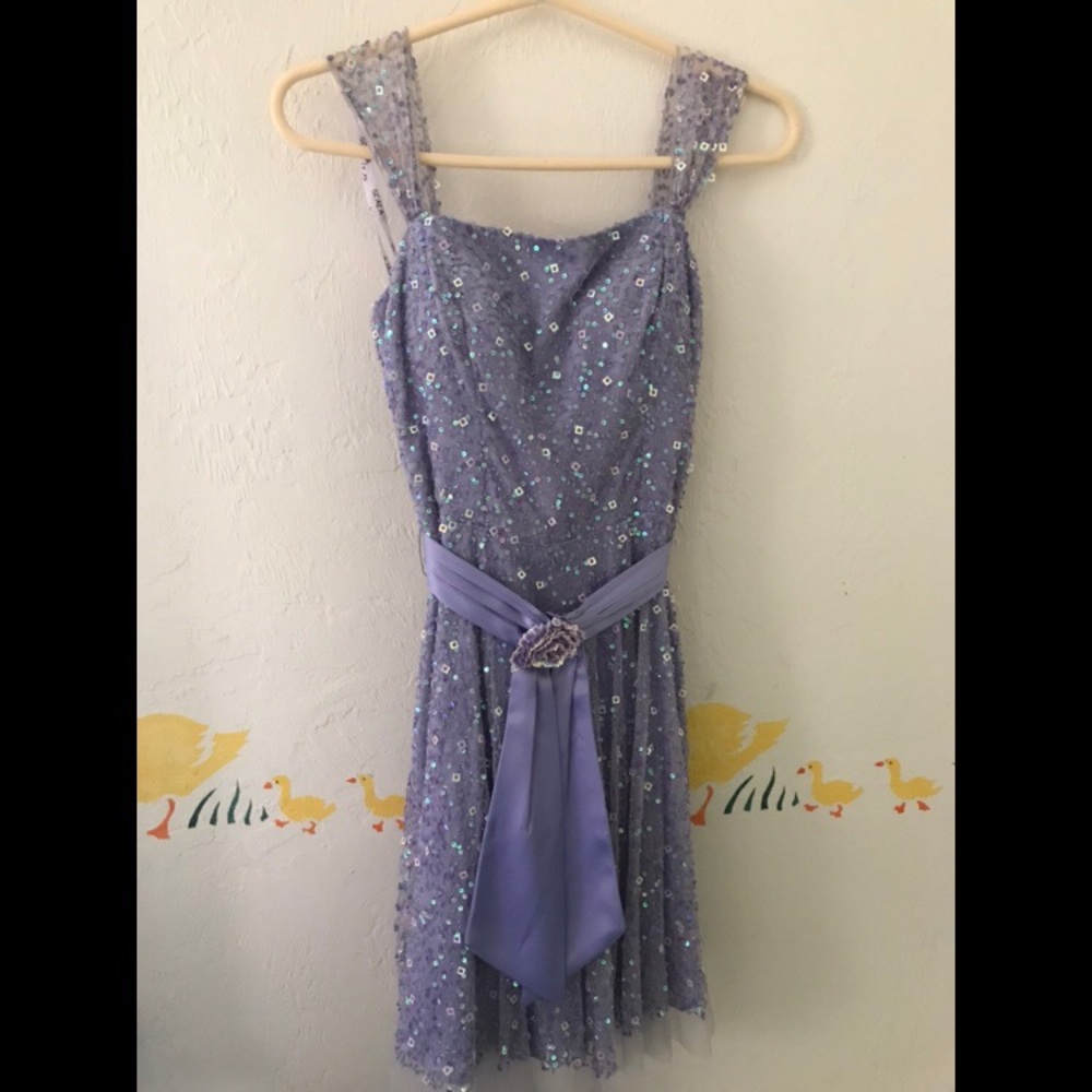 Lavender short party dress